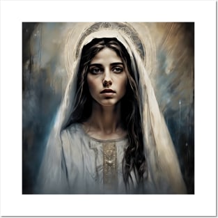 impression about delicate beauty of Holy Mary Posters and Art